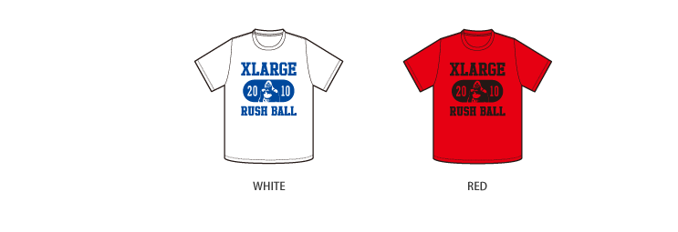 X-LAGE×RUSH BALL コラボT-shirts