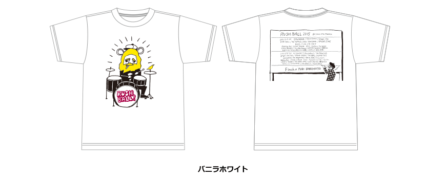 Finch x YUKI HORIMOTO x RUSHBALL Tシャツ