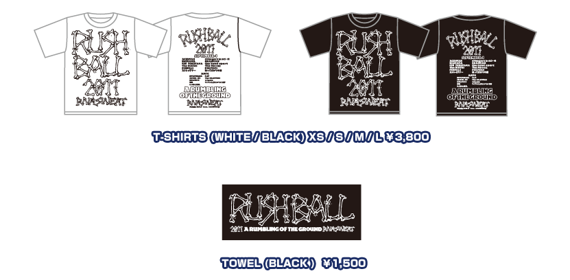 RUSH BALL 2011 x RNA inc コラボグッズ