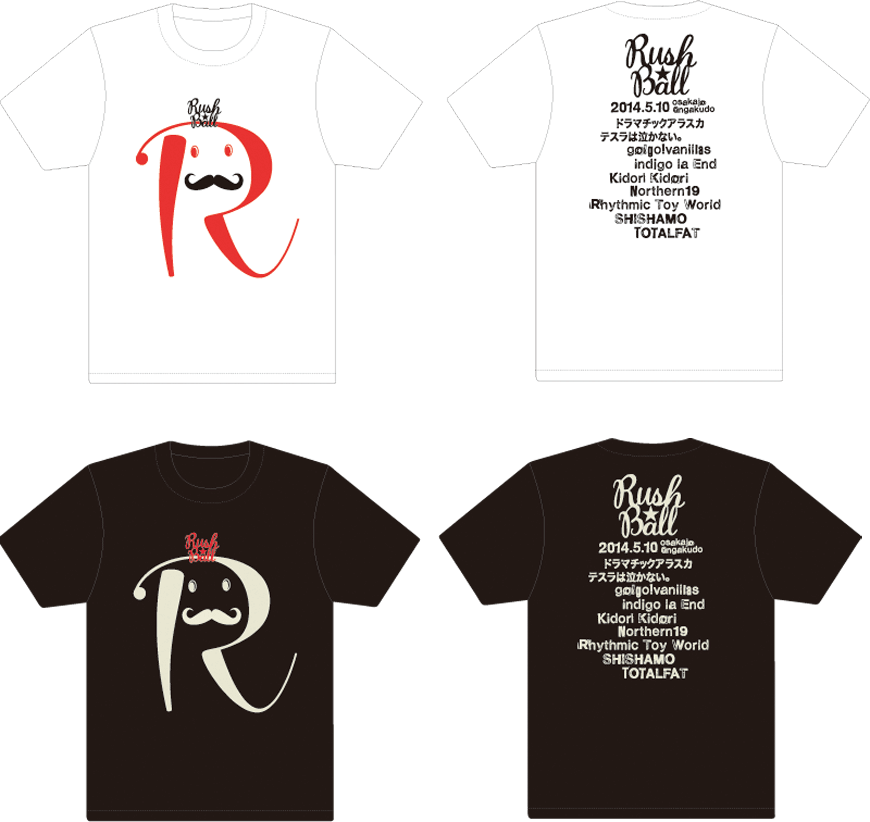 RUSH BALL ☆R Tシャツ